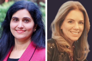 AWIS North Carolina chapter president Dr. Gauri Kalkarni (left) and AWIS Nevada chapter president Rosemary Brock