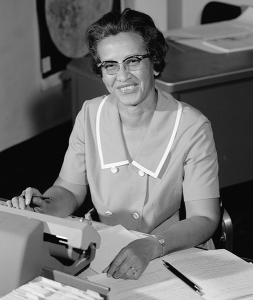 Katherine Johnson, NASA employee, mathematician and physicist, in 1966.