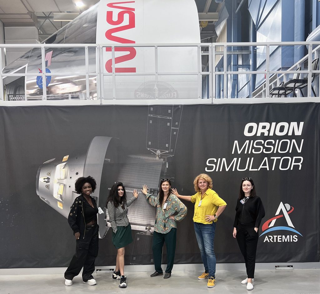 Dr. Häuplik-Meusburger and her MBA group at NASA Houston.
